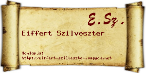 Eiffert Szilveszter névjegykártya